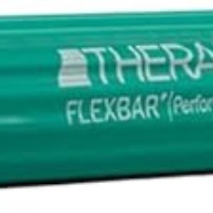 THERABAND FlexBar, Tennis Elbow Therapy Bar, Relieve Tendonitis Pain & Improve Grip Strength, Resistance Bar for Golfers Elbow & Tendinitis, Green, Medium, Intermediate