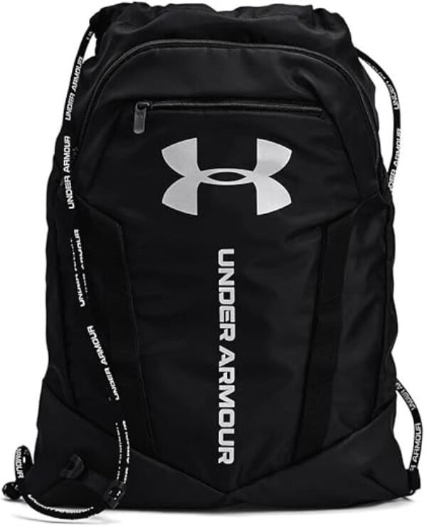 Under Armour Unisex-Adult Undeniable Sackpack , Black (001)/Metallic Silver , One Size Fits Most