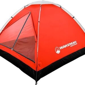 Wakeman 2 Person Camping Tent with Rain Fly and Carrying Bag
