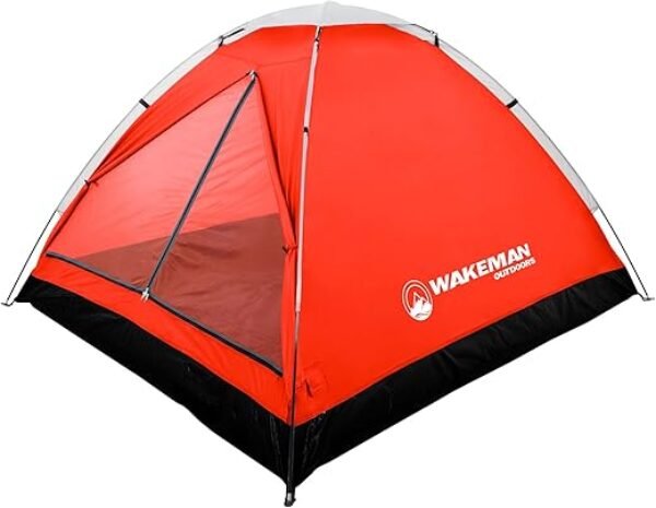 Wakeman 2 Person Camping Tent with Rain Fly and Carrying Bag