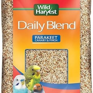 Wild Harvest Daily Blend Nutrition Diet for Parakeet, Canary and Finch, Orange flavored, 10 Pounds