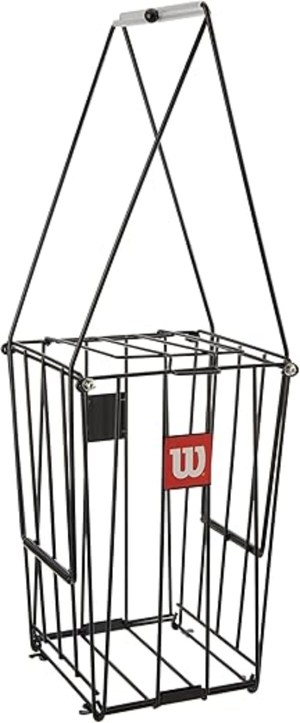 Wilson Unisex Adult Ball Pick Up Basket Tennis Ball Collection Pick-Up Basket, 75 Tennis Balls Capacity, NS