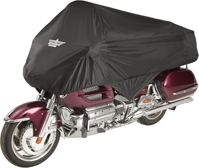 4-458BK Black Touring Motorcycle Half Cover