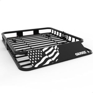 46" x 36" Universal Roof Rack Carrier Basket, 200 Lbs Capacity Car Cargo Rack with Extension Luggage Holder Basket Heavy Duty for SUVs, Trucks, Vehicles