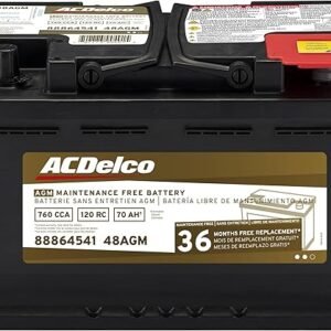 ACDelco Gold 48AGM (88864541) 36 Month Warranty AGM BCI Group 48 Battery