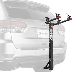 Allen Sports Deluxe 2-Bike Hitch Mount Rack , Silver/Black (522RR)