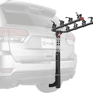 Allen Sports Deluxe 4-Bike Hitch Mount Rack (2-Inch Receiver) , Black