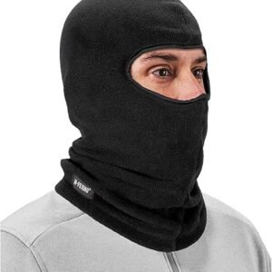 Balaclava, Winter Face Mask, Thermal Black Fleece, Ergodyne N-Ferno 6821