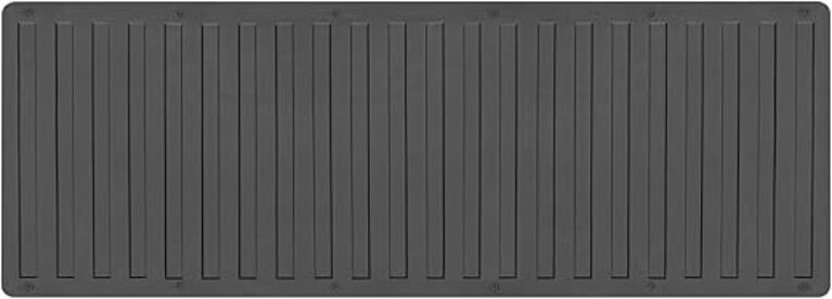 BDK-MT-600A Heavy-Duty Utility Truck Bed Tailgate Mat, 60" x 19.5" – Extra Thick Rubber Cargo Liner for Pickup Trucks with Universal Trim-to-Fit Design - Black