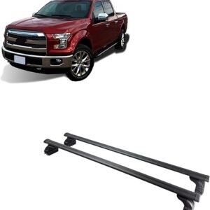 Black Horse Traveler Cross Bar Black Compatible with 2013-2025 Ram 1500|2015-2025 Ford F-150|2013-2025 Chevrolet Silverado 1500|2016-2025 Toyota Tacoma-TR-60BK