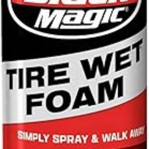 Black Magic 800002220 Tire Wet Foam, 18 oz. - Specially Formulated Thick Tire Spray Foam Clings to Tires to Dissolve and Clean Dirt While Shining and Protecting All In One Step
