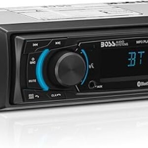 BOSS Audio Systems 625UAB Single DIN Car Stereo with Bluetooth - No CD DVD Player, AM/FM Radio Receiver, Aux Input, USB