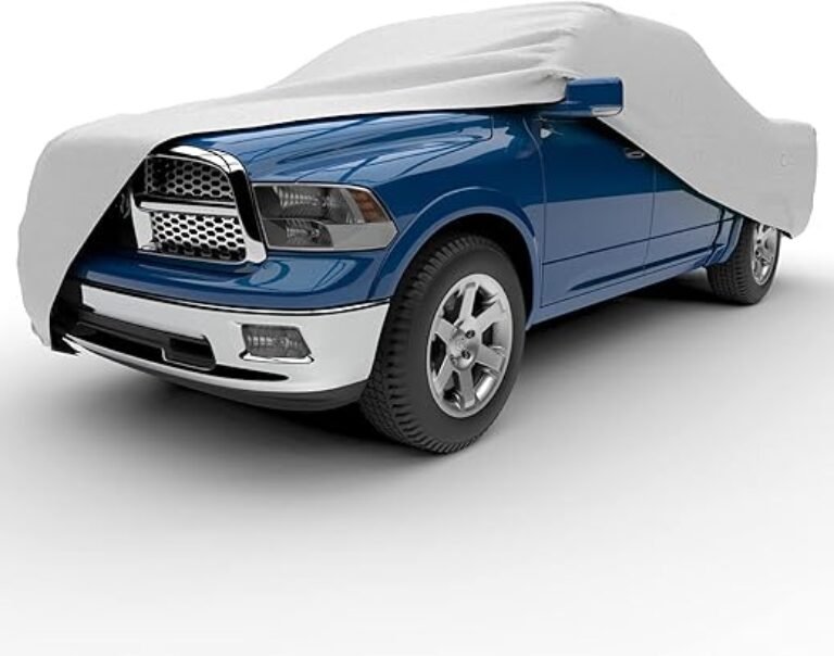 Budge TRB-4 Rain Barrier Truck Cover, Outdoor, Waterproof, Breathable, Truck Cover fits Trucks up to 237" L x 70" W x 60" H, Gray, Size T-4: Fits up to 237"