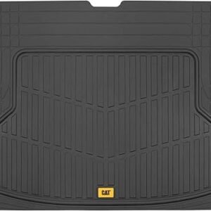 CAT Heavy Duty SUV Black Cargo Liner & Car Trunk Mat - Universal Trimmable All Weather Cargo Mats for Back of SUV - SUV Trunk Mat & Carpet Cover Trunk Liner - Cargo Cover Trunk Cover 53" x 36.25"