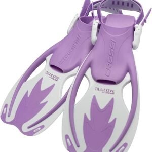 Cressi Rocks Fins, Kids Open Heel Short Fins with Adjustable Straps for Snorkeling and Swimming Quality Since 1946