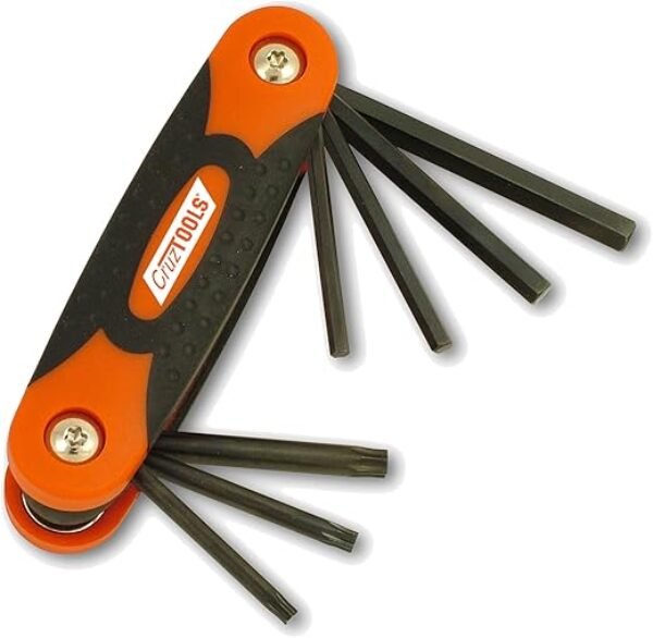 CruzTOOLS FHT1 Folding Hex/Torx Key Set for Harley-Davidson Motorcycles