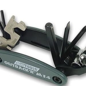 CruzTOOLS OM14 Folding Metric Multi-Tool for Moto, ATV, UTV, PWC, Snow , black