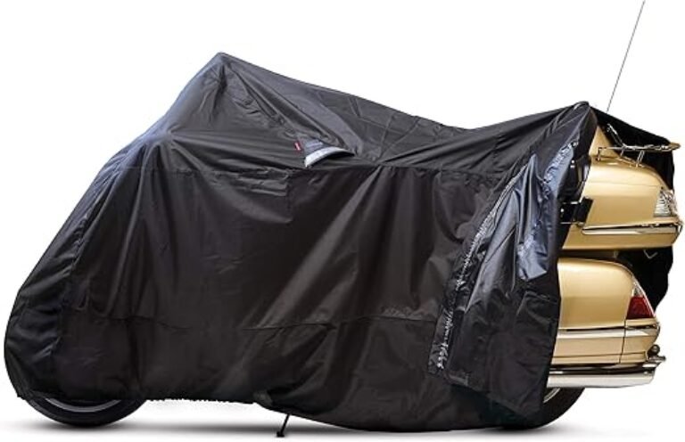 Dowco Guardian 50020-00 WeatherAll Plus Indoor/Outdoor Waterproof Motorcycle Cover, EZ Zip: Black, X-Large