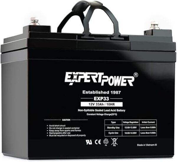 ExpertPower 12v 33ah Rechargeable Deep Cycle Battery [EXP1233 ]