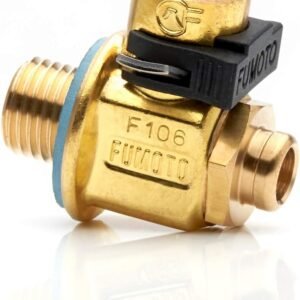 F108S: FUMOTO® VALVE WITH SHORT NIPPLE 16MM-1.5 WITH LC-10