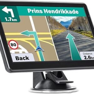 GPS Navigator for Car Truck RV, 7 Inch GPS Navigation System, 2025 Map with Voice Guidance, Speed Alert, Red Light Warning, Custom Truck Routing, Free Lifetime Updates, Real-Time Directions