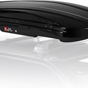 Hard Shell Roof Top Cargo Carrier - 17 Cu Ft Tool-Free Installation with Locking Keys, SUV Truck Roof Cargo Box - Waterproof & Durable for Road Trips, Camping & Travel - 69" L x 33" W x 11" H