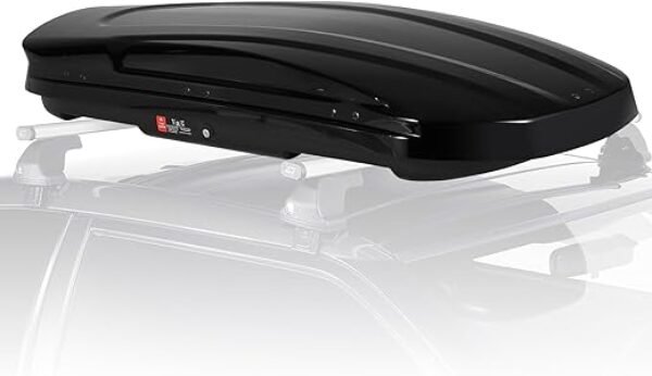 Hard Shell Roof Top Cargo Carrier - 17 Cu Ft Tool-Free Installation with Locking Keys, SUV Truck Roof Cargo Box - Waterproof & Durable for Road Trips, Camping & Travel - 69" L x 33" W x 11" H