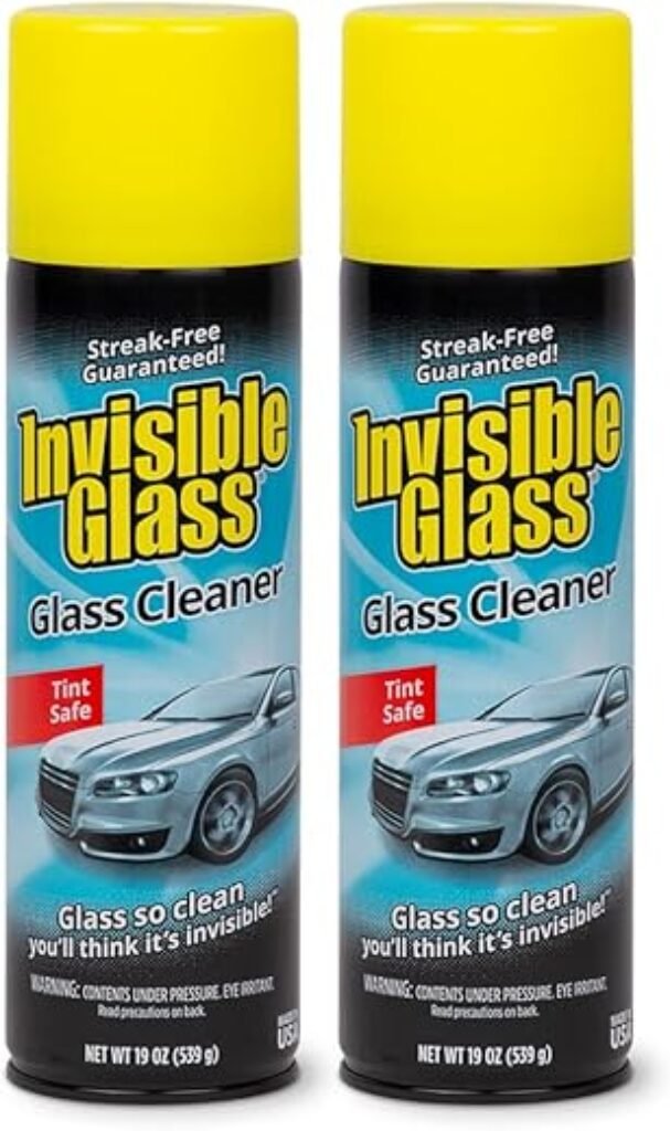 Invisible Glass 91164-2PK 19-Ounce Foam Cleaner for Auto and Home for a Streak-Free Shine, Deep Cleaning Foaming Action, Safe for Tinted and Non-Tinted Windows, Ammonia Free, Pack of 2