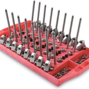 Jaz Products Valvetrain Organizer, Rocker Tray, Rocker Arms/Lifters/Pushrods/Spark Plugs, Plastic, Red, Each
