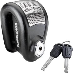 Kryptonite Alarm Disc, Heavy Duty Anti-Theft Motorcycle Lock with 120db Alarm, Weather-Resistant, Powersport Disc Break Lock