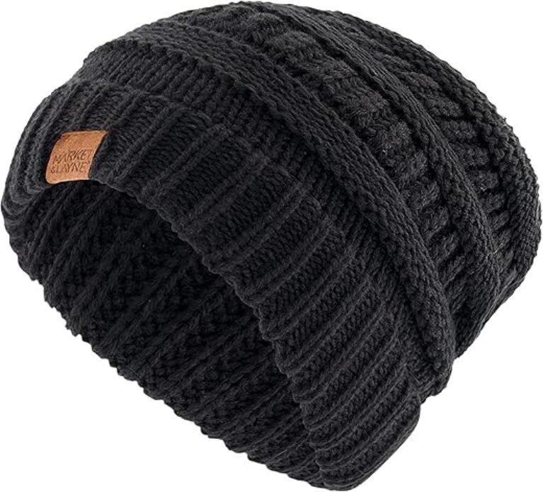 Market & Layne Beanies Women Warm Winter Beanie for Women Thick Chunky Knit Beanie Hats for Women Winter Hats for Women