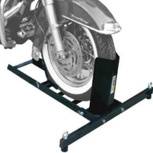 MaxxHaul 70271 Adjustable Motorcycle Wheel Chock Stand Heavy Duty 1800lb Weight Capacity