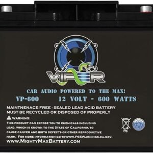 Mighty Max Battery Viper by Mighty Max Battery VP-600-12 Volt 18 AH, 600 Watt Car Audio High Current Power Cell Battery