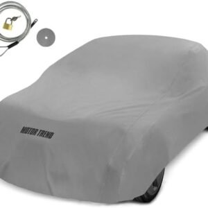 Motor Trend Breathable Lightweight Car Cover, Anti-Moisture Build-Up Water-Resistant Scratch-Resistant Travel-Friendly, Universal Fit for Cars SUVs Trucks Vans All-Weather Outdoor/Indoor, (L) 190" L