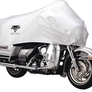 Nelson Rigg XL Motorcycle Half Cover All-Weather, 100% Waterproof, Taped Seams, Free Stuff Sack, Fits most Touring motorcycles Harley Davidson Ultra or Honda Goldwing