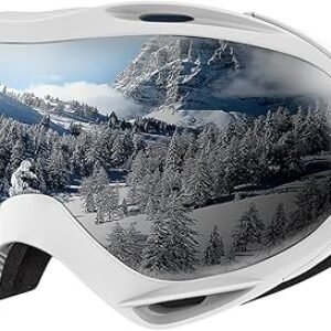 OutdoorMaster OTG Ski Goggles - Over Glasses Ski/Snowboard Goggles for Men, Women & Youth - 100% UV Protection
