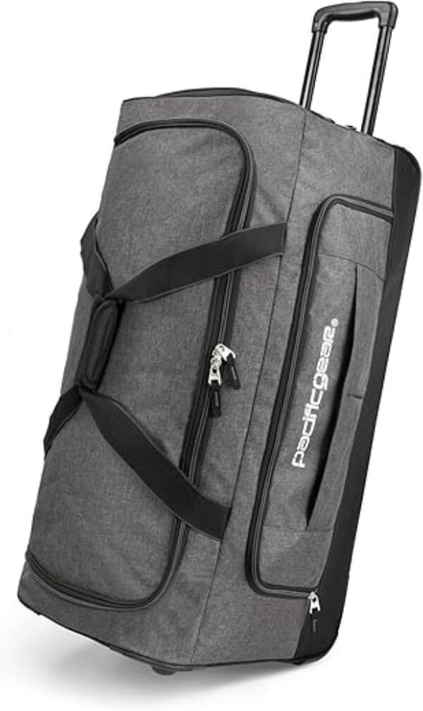Pacific Gear Rolling Duffel Wheels, 30-inch Luggage, Hockey Bag, Heavy Duty