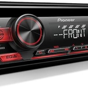 Pioneer DEH-S1200UB 1-Din CD Receiver – USB, AUX, FLAC Playback, AM/FM Radio, 50W x 4 Output, MIXTRAX, Detachable Face, Preset EQ, Bass Boost, Remote Control Included