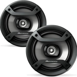 Pioneer F-Series TS-F1634R 6.5” 2-Way Speakers (Pair) – 200W Max, Balanced Sound + Smooth Treble, Great Stock Replacement, High-Efficiency Speaker Designed for OEM Power