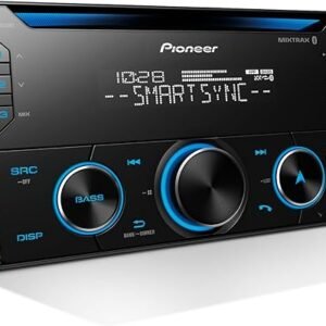 Pioneer FH-S520BT Double Din CD Receiver – Bluetooth, USB/AUX, FLAC, AM/FM Radio, 13-Band EQ, 50W x 4, Voice Control, Front, Rear/SW Selectable RCA Preouts