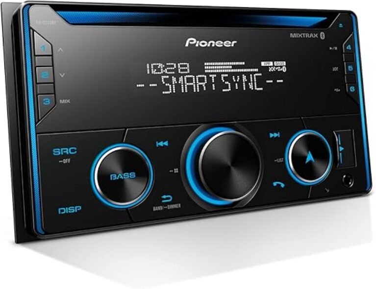 Pioneer FH-S520BT Double Din CD Receiver – Bluetooth, USB/AUX, FLAC, AM/FM Radio, 13-Band EQ, 50W x 4, Voice Control, Front, Rear/SW Selectable RCA Preouts