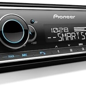 Pioneer MVH-S522BS Bluetooth Car Stereo with USB/AUX Inputs, Pioneer Smart Sync, and Hands-Free Calling for Enhanced in-Car Audio Experience.