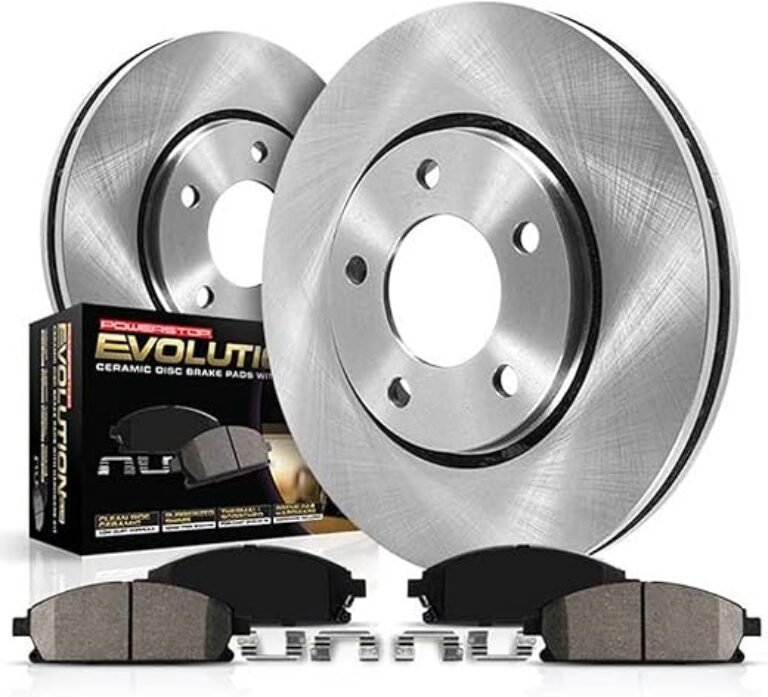 POWERSTOP KOE228 Front Autospecialty Replacement Brake Kit Brake Rotors and Ceramic Brake Pads For 2007-2012 Acura RDX | 2007-2011 Honda CR-V