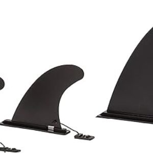 Retrospec Replacement Fins for Inflatable Stand up Paddle Board (Set of 3), Black