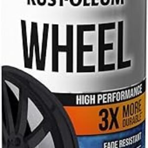 Rust-Oleum 366438 High Performance Wheel Spray Paint, 11 oz, Matte Black