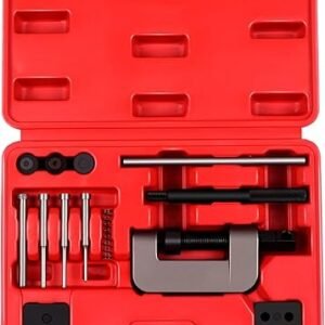SCITOO 13 pcs Motorcycle Chain Breaker Set,Chain Removal Tool Chain Cutter and Riveter Kit for Cam and 35 to 630 Chains