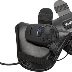 Sena SPH10H-FM-01 Motorcycle Bluetooth Stereo Headset and Intercom with Built-in FM Tuner for Half Helmets, Black