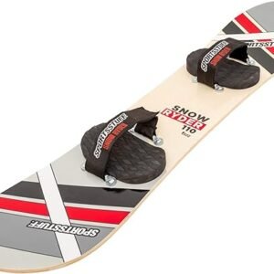 SportsStuff Snow Ryder Hardwood Snowboard, Beginner's Wood Snowboard, Multiple Sizes/Colors