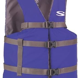 Stearns Adult Life Vest, USCG Approved Type III Life Jacket, PFD for Boating, Swimming, Watersports, & More, Standard & Oversized Fits