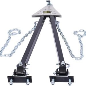 Tow Bar,Adjustable Towing Bar Bumper Mount 5000lb w/ 2X Chains,Universal Towing Bar 5000 LBS Towing Capacity,Coupler Fits 2-Inch Ball Hitch,Fit Tow Bars for Jeeps, Trucks, SUVs, RVs, Boat, Trailers